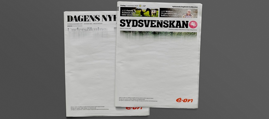 E.ON highlights energy dependence with media blackouts